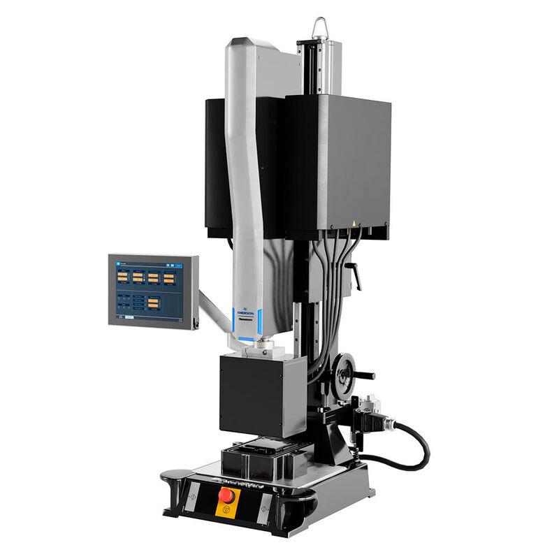 Emerson's Branson GLX-1 laser welder facilitates the assembly of small plastic parts with intricate designs. 