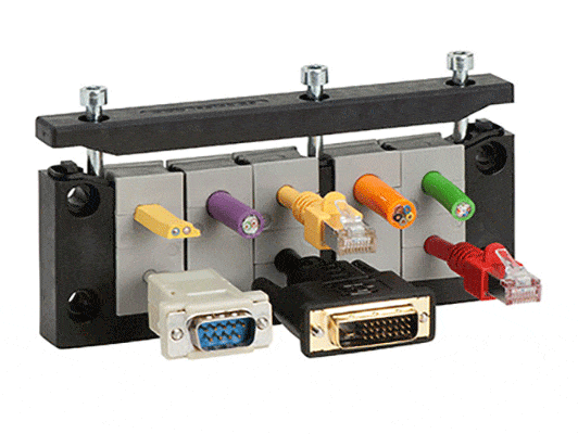 CABLE ENTRY FRAMES FOR CABLES WITH CONNECTORS