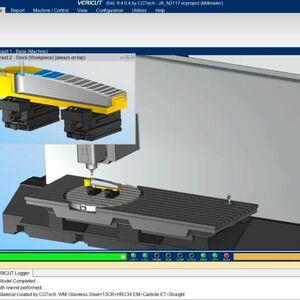 The Vericut Force module analyses the NC code to further optimise machining processes.