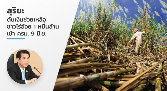 สุริยะ ดันเงินช่วยเหลือชาวไร่อ้อย 1 หมื่นล้าน เข้า ครม. 9 มิ.ย.