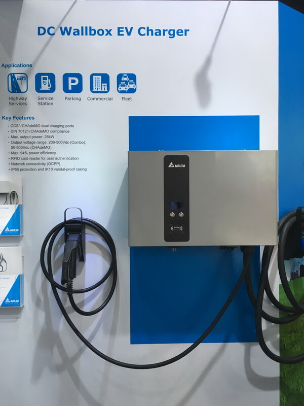 EV Charger Delta DC Wallbox ขนาด 25 kW